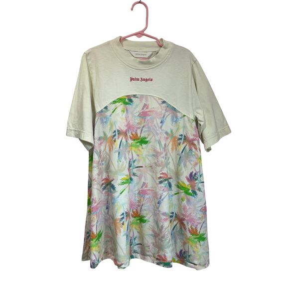 Palm Angels Kids Girls 8 Graphic Palm Tree Print T-Shirt Dress - Picture 2 of 7